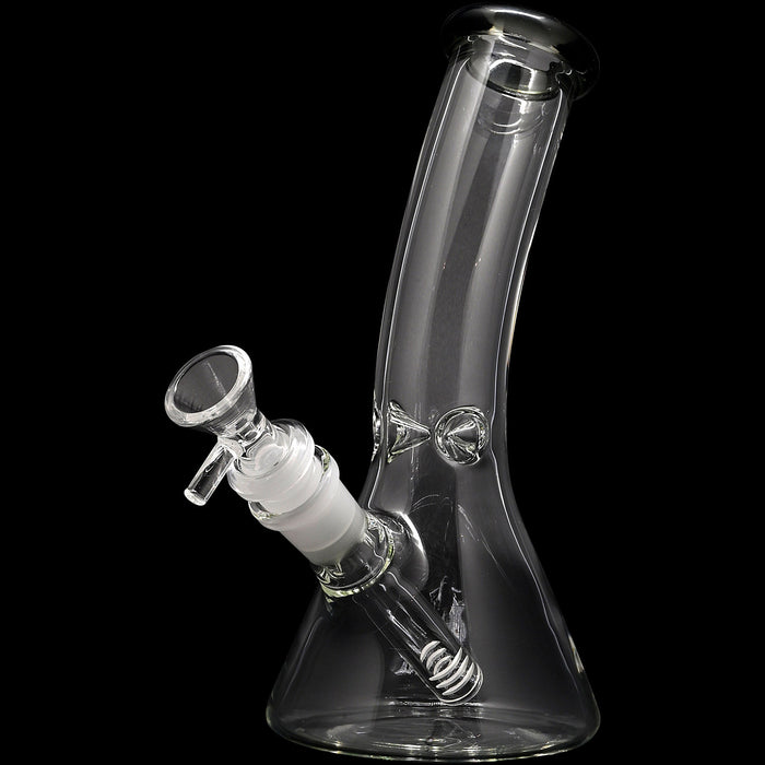 Glassic Bent Neck Beaker Glass Water Pipe | 14mm F | Colors Vary