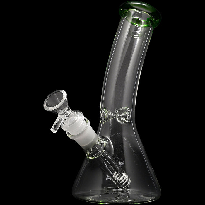 Glassic Bent Neck Beaker Glass Water Pipe | 14mm F | Colors Vary