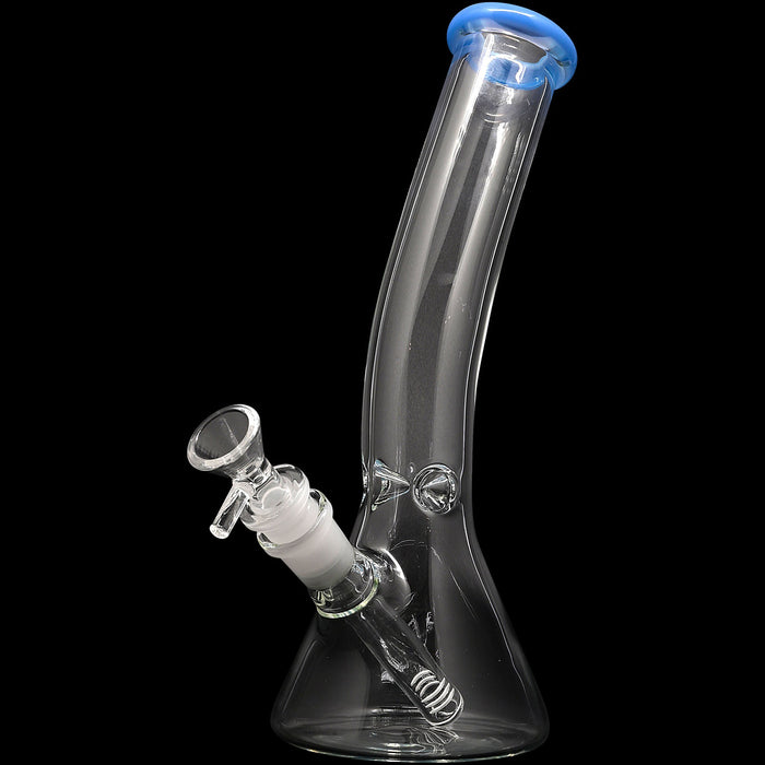 Glassic Bent Neck Beaker Glass Water Pipe | 14mm F | Colors Vary