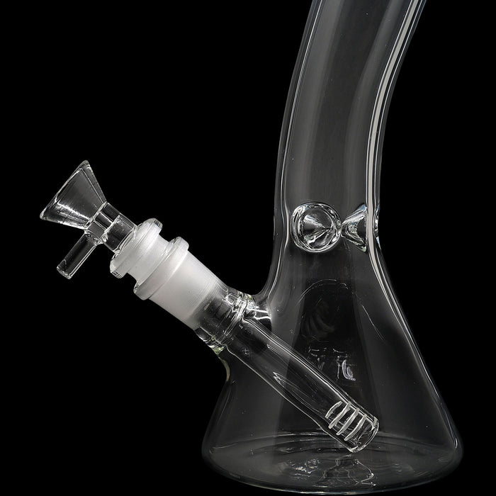 Glassic Bent Neck Beaker Glass Water Pipe | 14mm F | Colors Vary