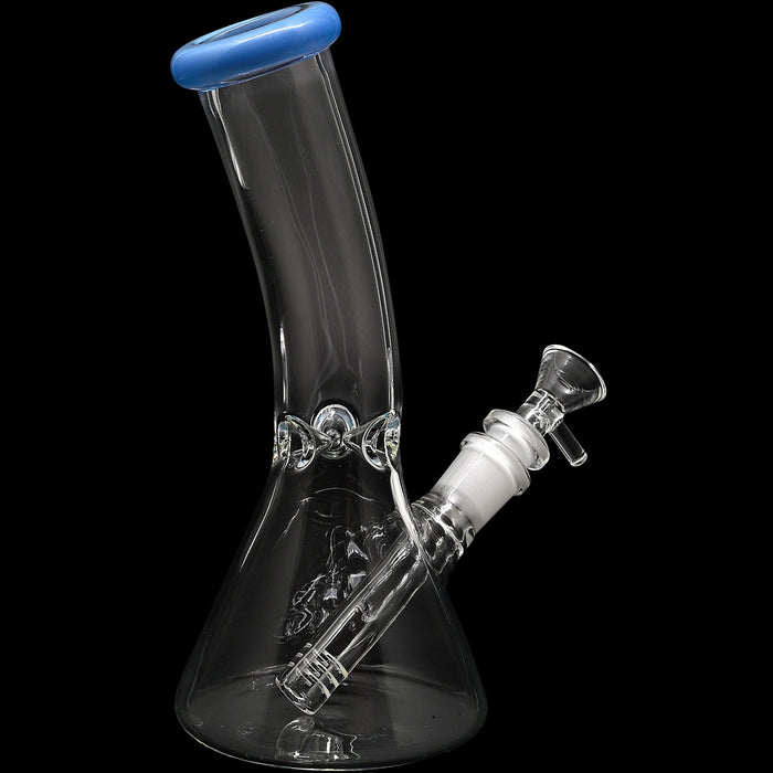 Glassic Bent Neck Beaker Glass Water Pipe | 14mm F | Colors Vary