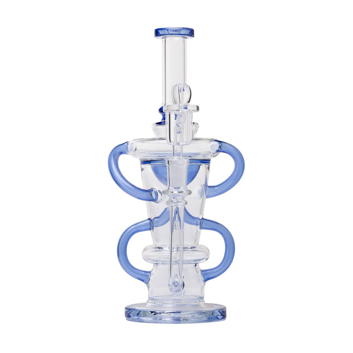 Human Grade 10.25" Straight Recycler Glass Water Pipe