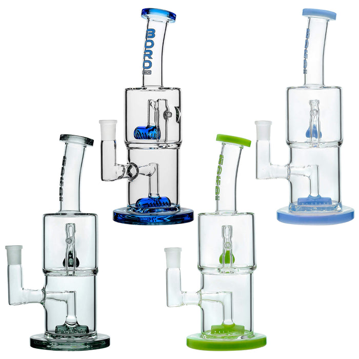 Double Hex Dab Rig / Water Pipe With Double-Layer Perc