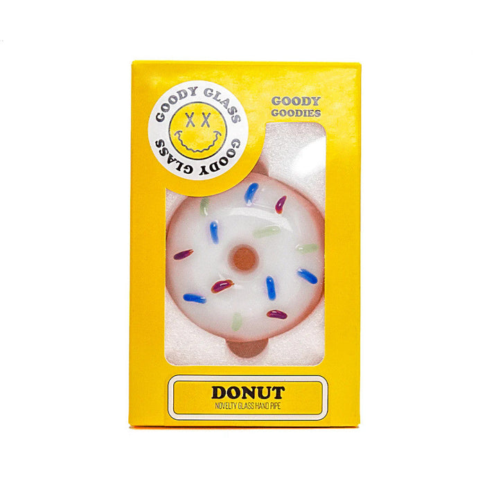 Goody Glass Donut Glass Hand Pipe – 3½″