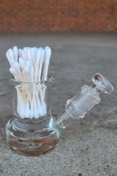 TAG - 3.5" Interior Can Q-Tip ISO Cleaning Jar w/ Large Alcohol Reservoir And Joint Plug 44x4MM