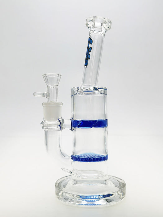 TAG - 9.5" Bent Neck Honeycomb with Spinning Splashguard (18MM Female)