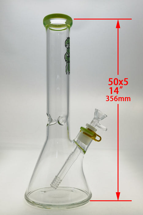 TAG - 14" Beaker 50x5MM - 18/14MM Downstem (4.00")