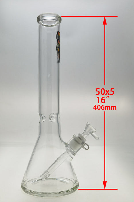 TAG - 16" Beaker 50x5MM - 18/14MM Downstem (4.00")