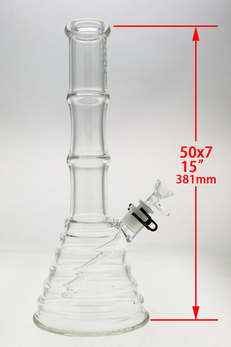 TAG - 15" Beaker Bamboo 50x7MM (4.50") 18/14MM Downstem