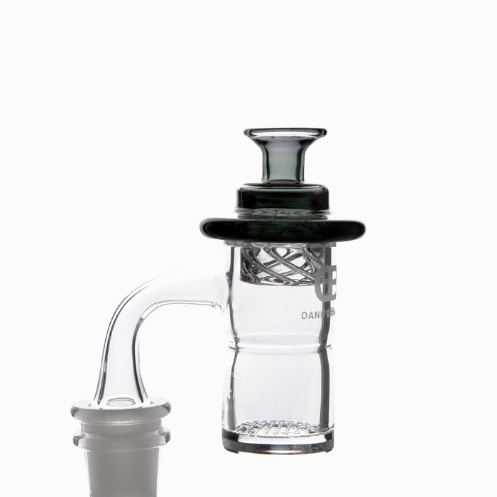 Full Weld Waffle Banger with Splash Guard - 14.5mm Quartz