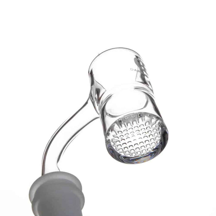 Full Weld Waffle Banger with Splash Guard - 14.5mm Quartz