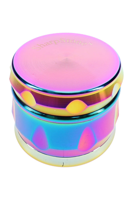 Rainbow 4-Part Metal Herb Grinder – 2″