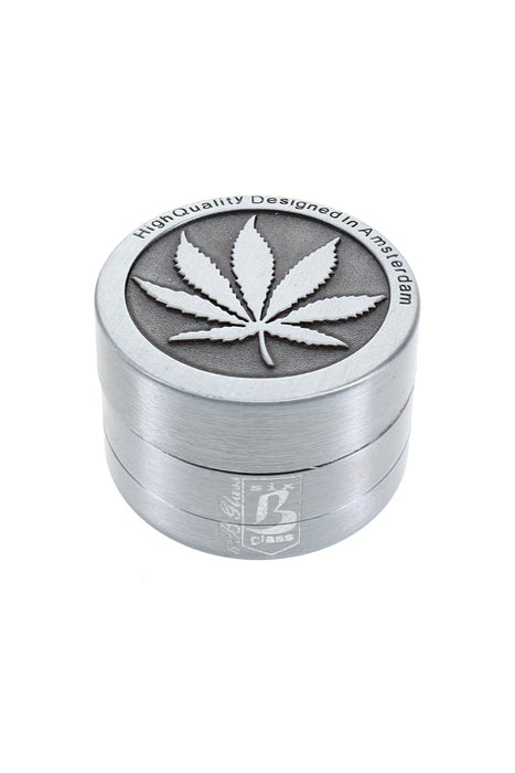 Leaf Design 3-Part Metal Herb Grinder “Mini Leaf” – 1½″