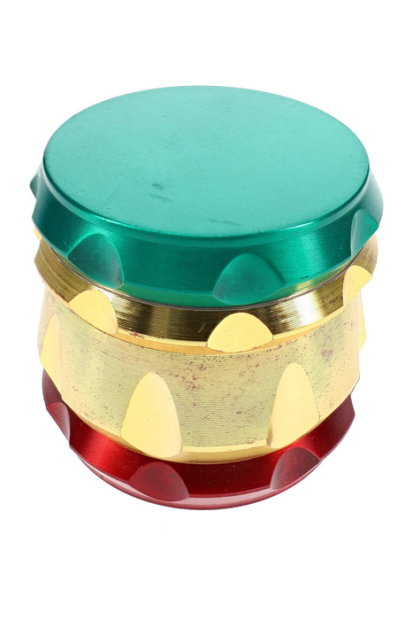 Rasta 4-Part Metal Herb Grinder – 2″