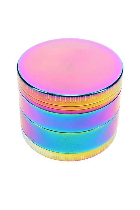 Rainbow 4-Part Metal Herb Grinder “Disco Mill” – 2″