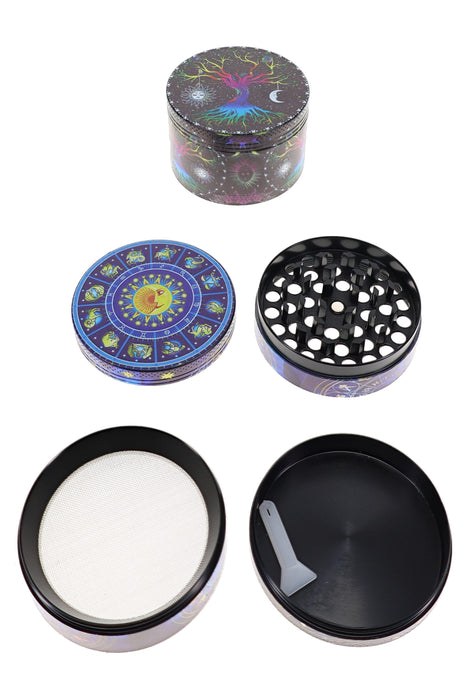 Metal Decal 4-Part Herb Grinder – 2½″