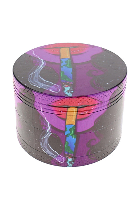 Metal Decal 4-Part Herb Grinder – 2½″