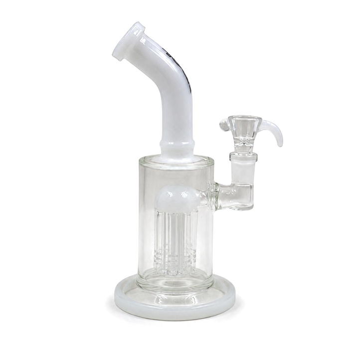 Cobalt Contour 8" Rock Glass Tree Perc Bong