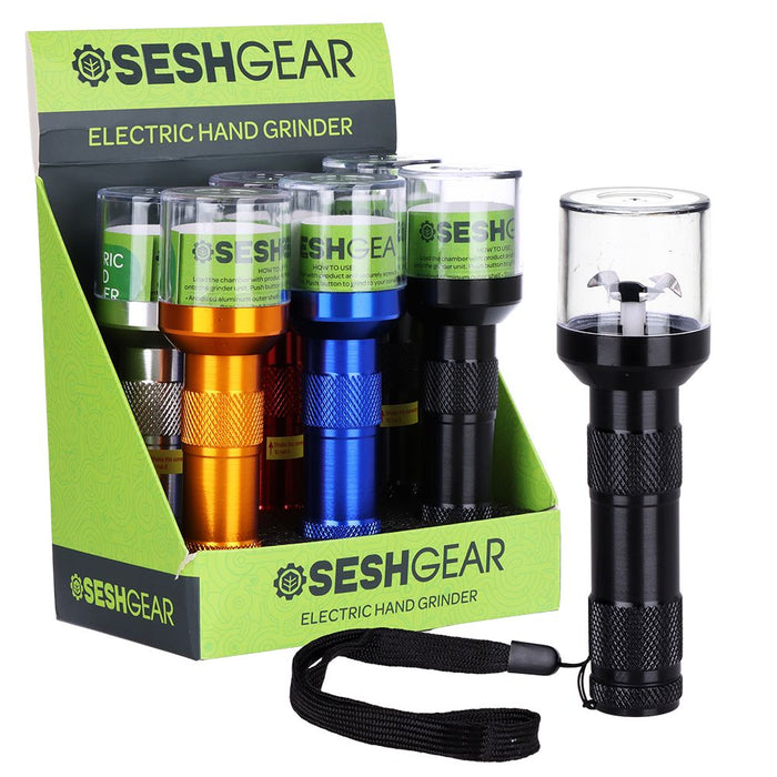 6CT DISPLAY - SeshGear Electric Hand Grinder - Assorted Colors