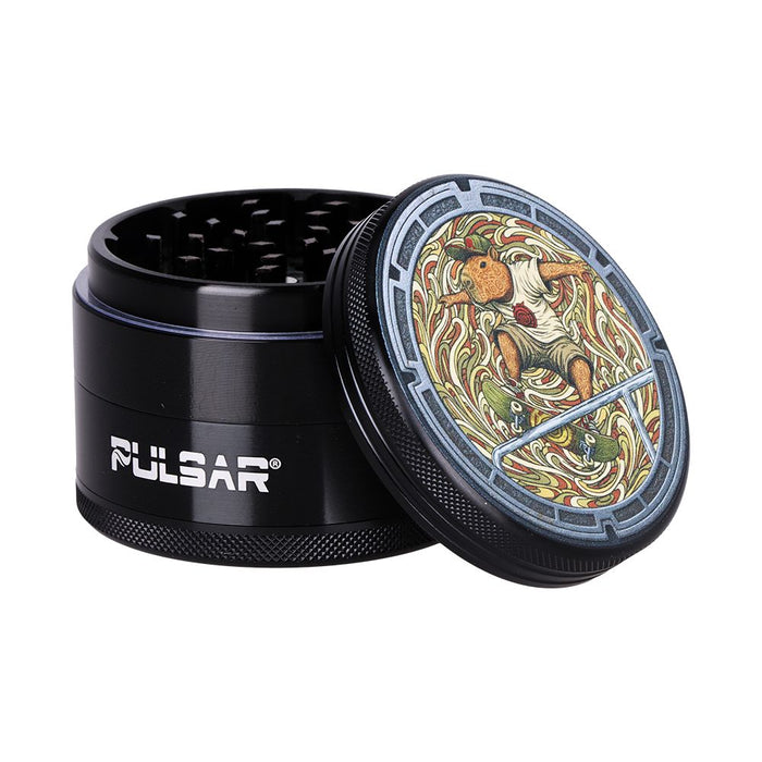 6PC DISPLAY - Pulsar Design Series Grinder - 2.5" / 4pc / Assorted Designs