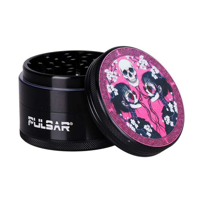 6PC DISPLAY - Pulsar Design Series Grinder - 2.5" / 4pc / Assorted Designs