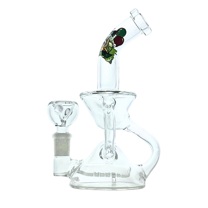 ClearFlux 7” Glass Recycler Bong