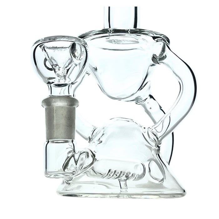 ClearFlux 7” Glass Recycler Bong