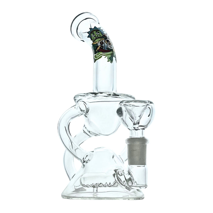 ClearFlux 7” Glass Recycler Bong