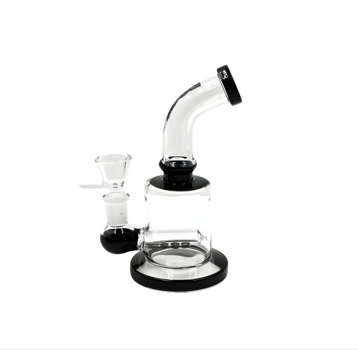 Rock Glass 6" Inline Perc Bong