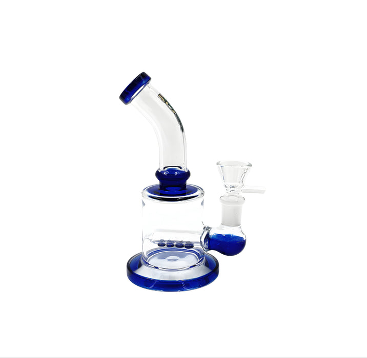Rock Glass 6" Inline Perc Bong