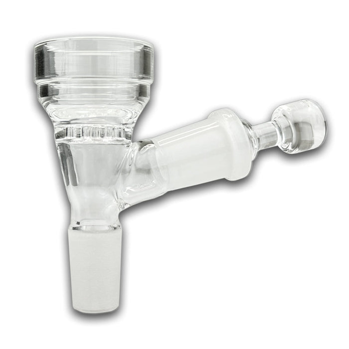 Glass Flower Bowl with Pass-Through Carb