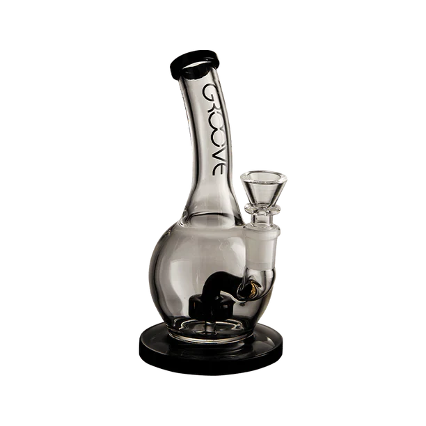Groove Bubbler Rig With Base Water Pipe 7"