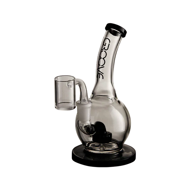 Groove Bubbler Rig With Base Water Pipe 7"