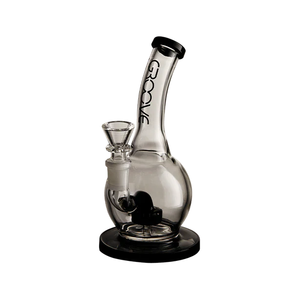 Groove Bubbler Rig With Base Water Pipe 7"
