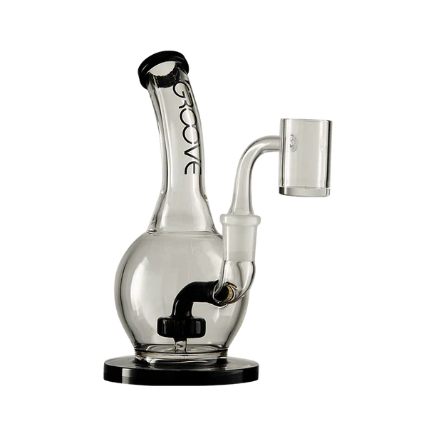 Groove Bubbler Rig With Base Water Pipe 7"