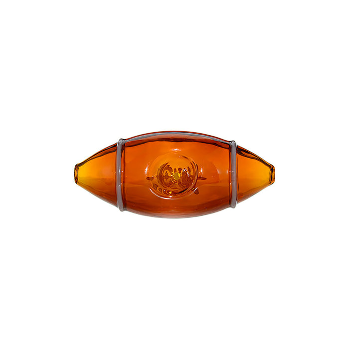 HANDMADE GLASS FISHBONE SPOON PIPE