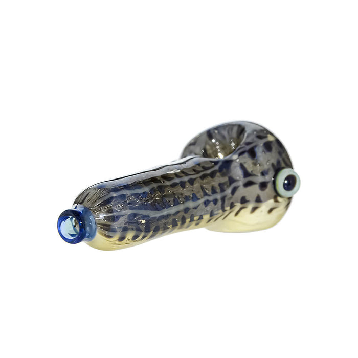 HANDMADE GLASS FISH SPOON PIPE