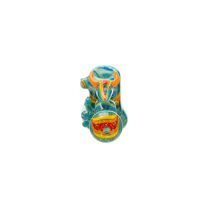 Heady Cactus Hand Pipe W/ Ox Skull | Calibear