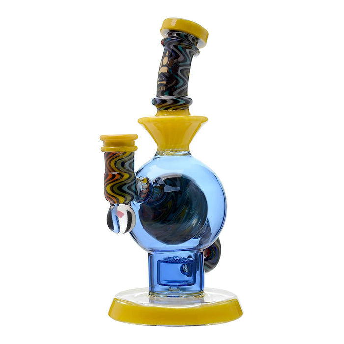 HEADY WIGWAG BALL RIG WITH ENCASED OPAL FLOWER OF LIFE PERC