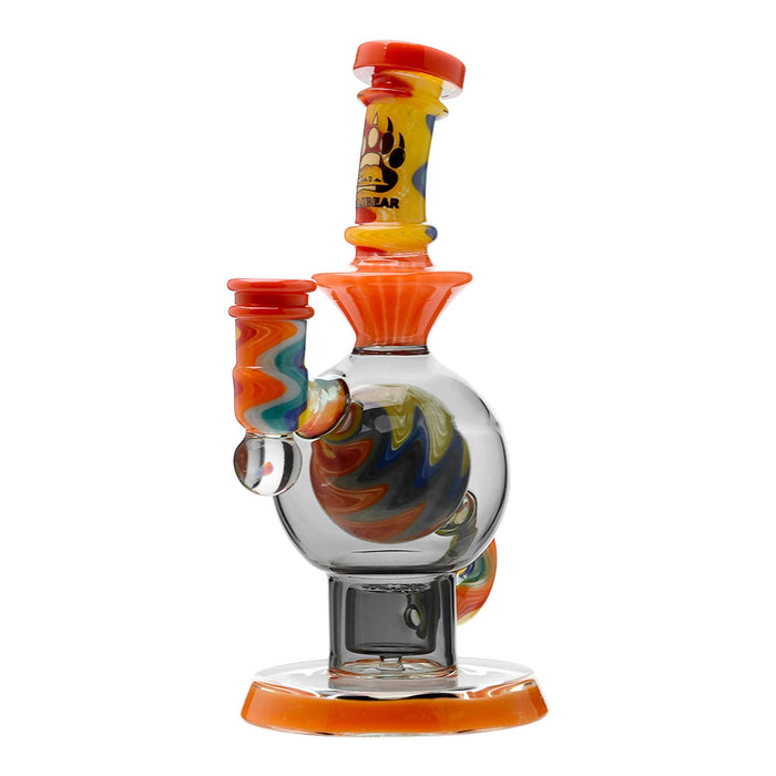 CALIBEAR HEADY WIGWAG BALL RIG WITH ENCASED OPAL FLOWER OF LIFE PERC