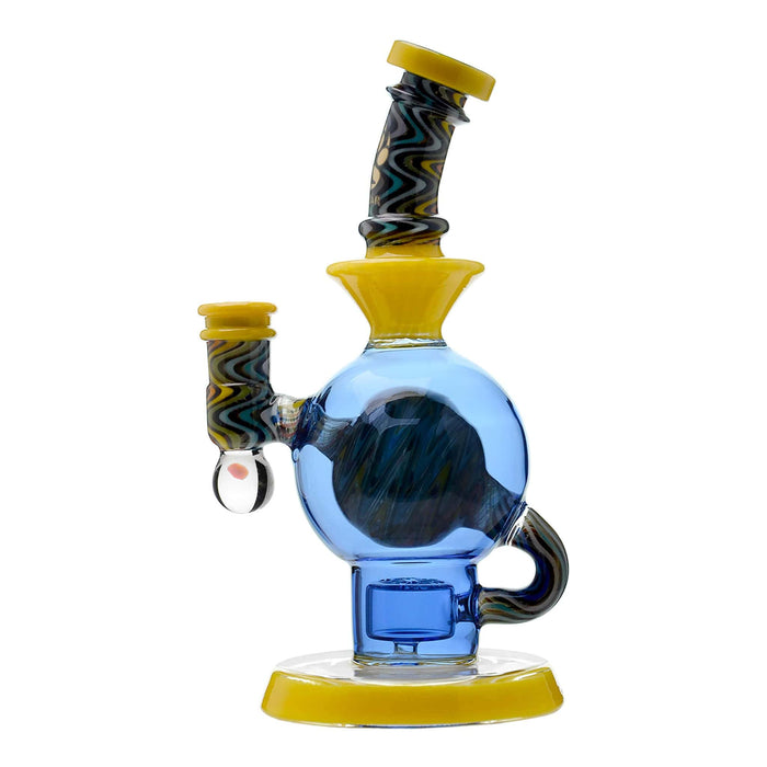 HEADY WIGWAG BALL RIG WITH ENCASED OPAL FLOWER OF LIFE PERC