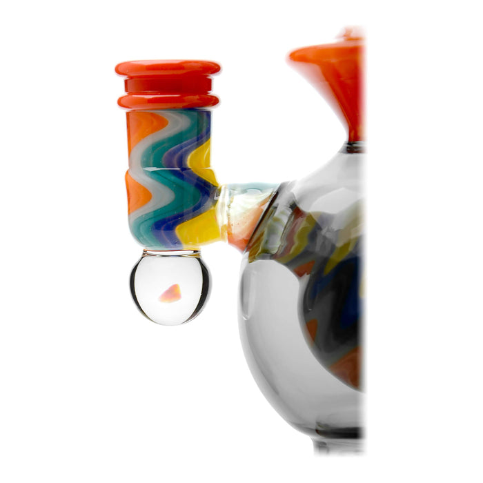 CALIBEAR HEADY WIGWAG BALL RIG WITH ENCASED OPAL FLOWER OF LIFE PERC