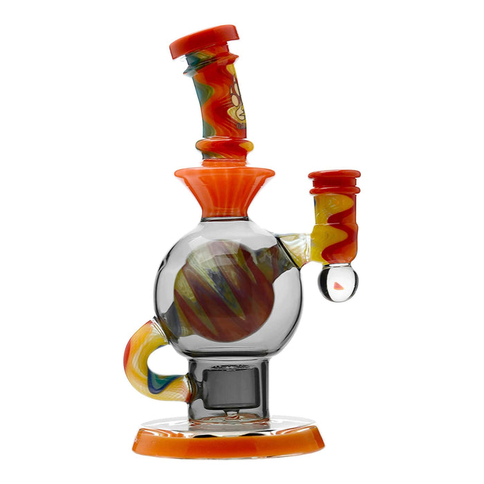 CALIBEAR HEADY WIGWAG BALL RIG WITH ENCASED OPAL FLOWER OF LIFE PERC