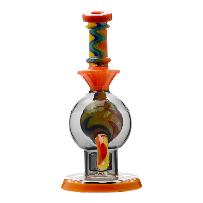 CALIBEAR HEADY WIGWAG BALL RIG WITH ENCASED OPAL FLOWER OF LIFE PERC