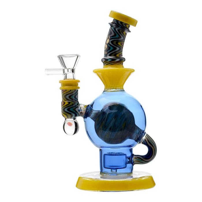 CALIBEAR HEADY WIGWAG BALL RIG WITH ENCASED OPAL FLOWER OF LIFE PERC