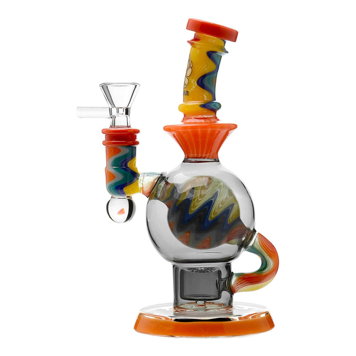 CALIBEAR HEADY WIGWAG BALL RIG WITH ENCASED OPAL FLOWER OF LIFE PERC