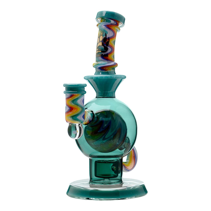 HEADY WIGWAG BALL RIG WITH ENCASED OPAL FLOWER OF LIFE PERC