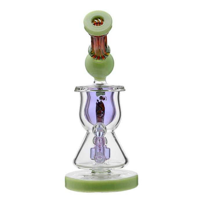 Calibear Heady Wigwag Klein Recycler W/ Encased Opal