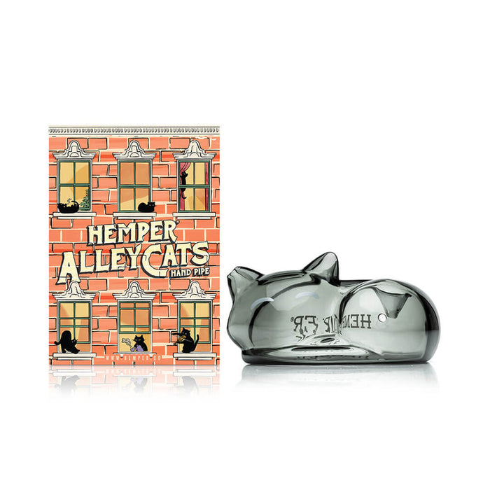 Hemper Alley Cats Glass Hand Pipe – 4.5″
