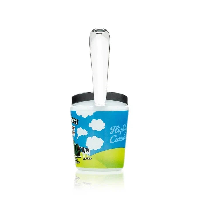 HEMPER Bong & Cherry’s Ice Cream Glass Hand Pipe